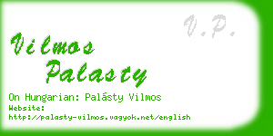 vilmos palasty business card